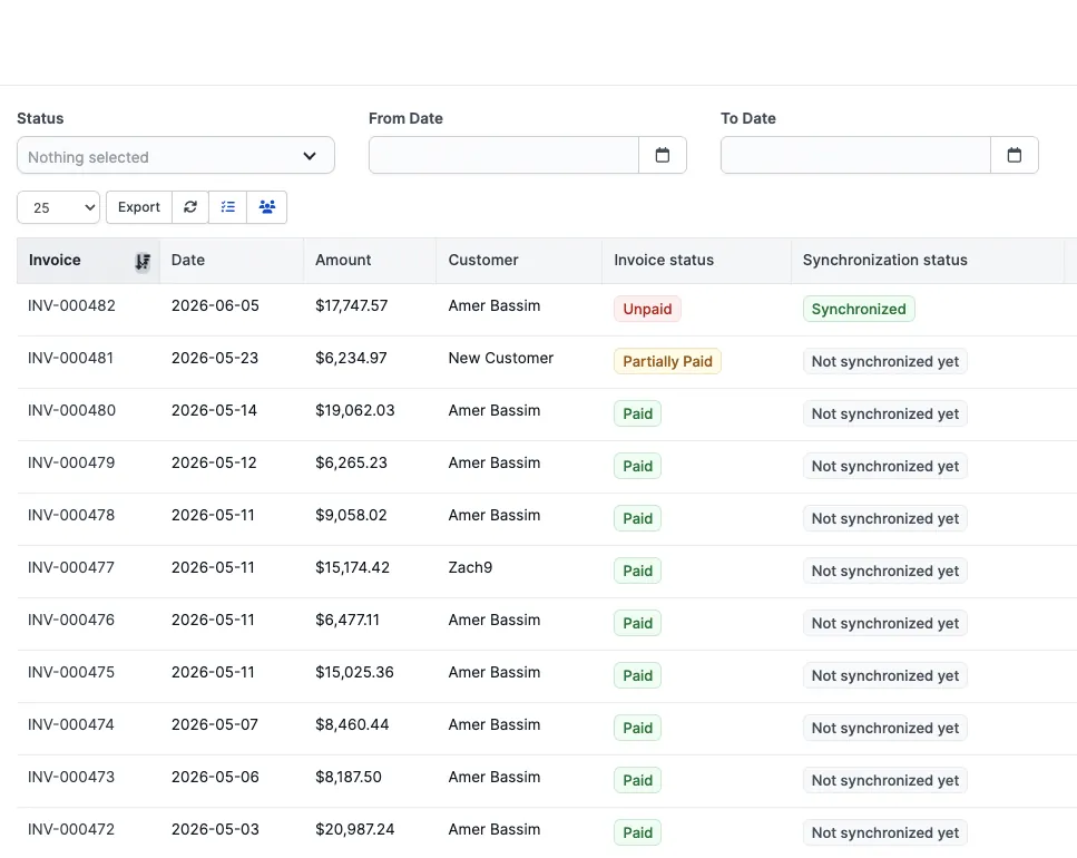 payments and quickbooks